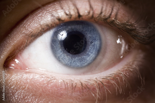 man's eye