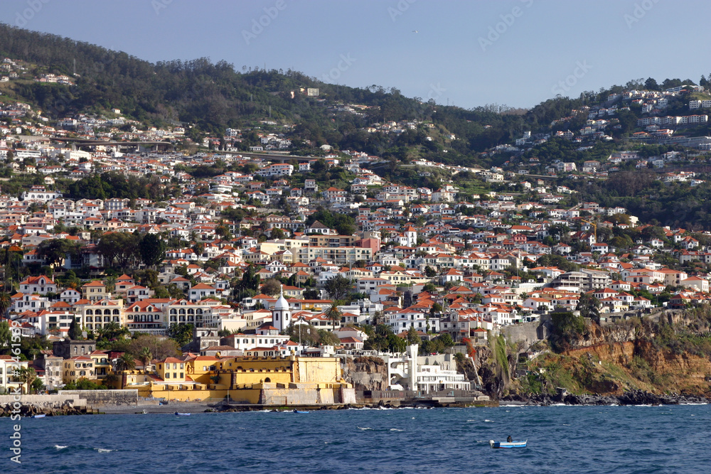 funchal, view from the ocean