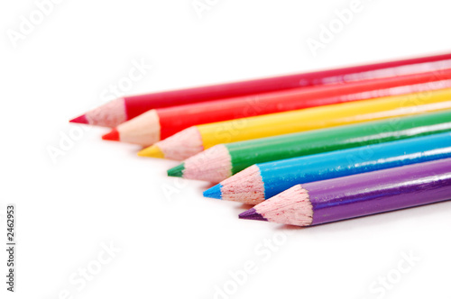 rainbow of pencils