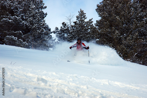 skiing powder