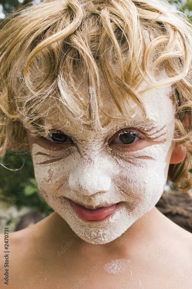 Fototapeta premium flour face 01