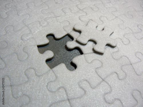 puzzle with piece out
