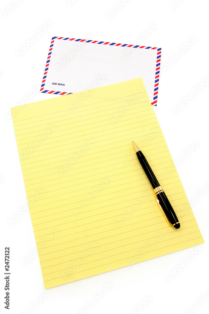 letter paper and airmail envelope letter paper and airmail envelope