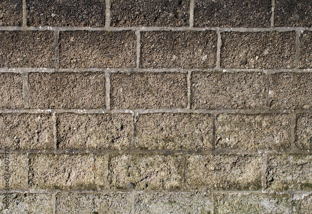 Obraz premium dirty gray breezeblock wall background.