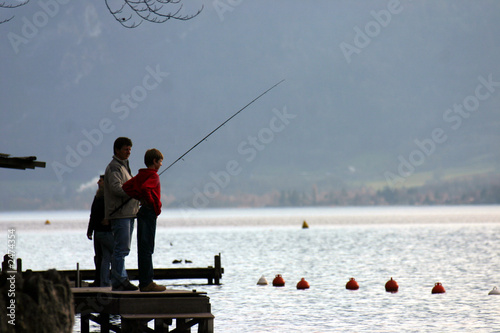 son and dad fishing