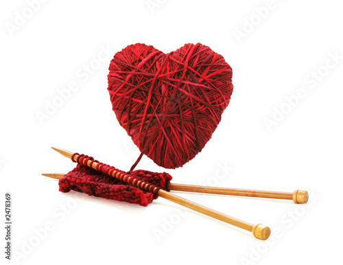 heart of knitting photo