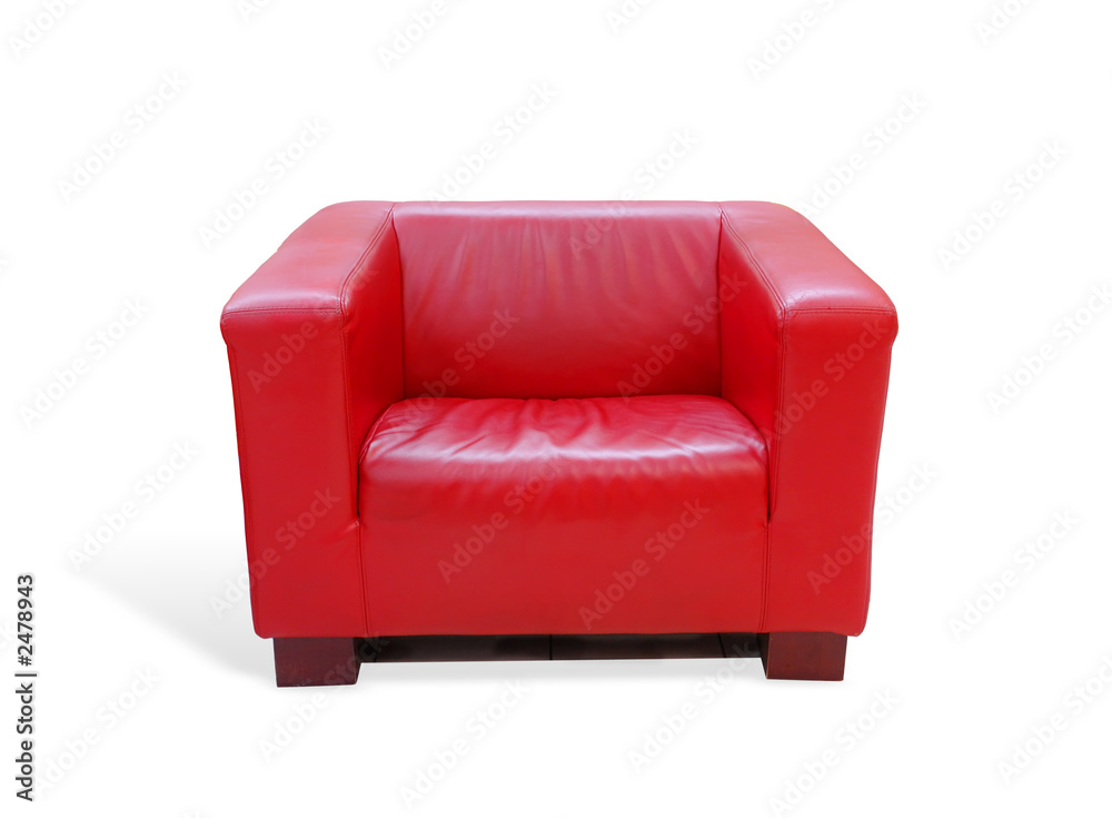 Fototapeta premium red leather armchair