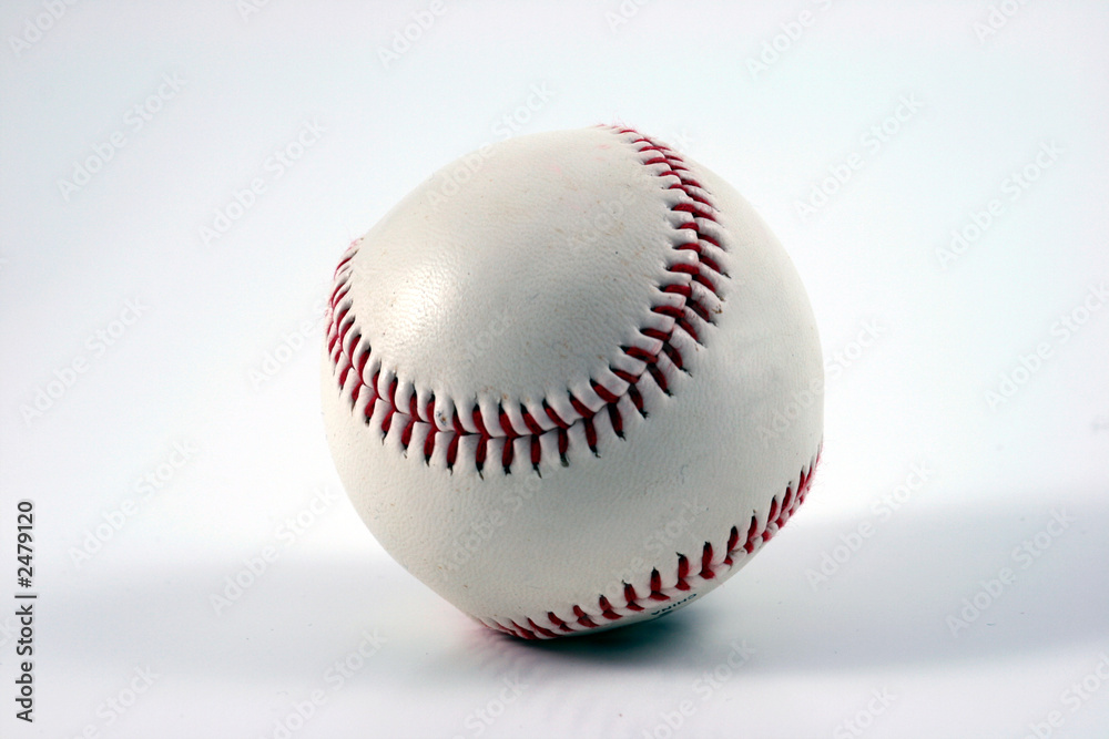 baseball with red seams baseball with red seams