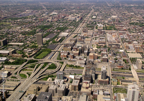 Obraz na płótnie chicago highway interchange w salonie
