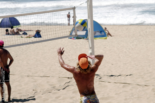 male beach volleyball player