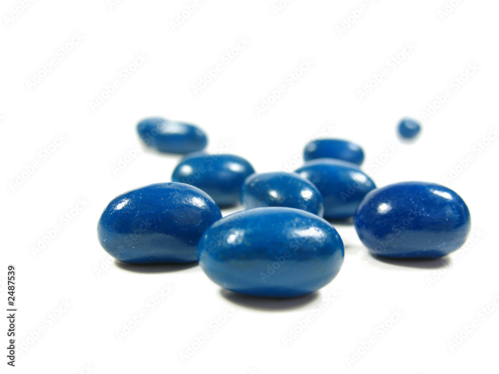 blue bean pile