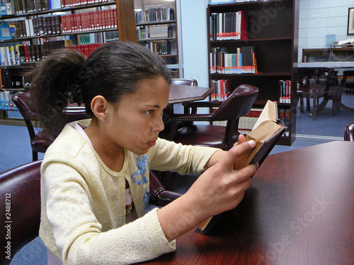 child studying