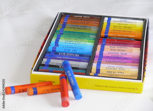 a box of oil pastel sticks