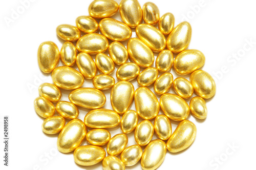 golden oval shapes arranged at the background