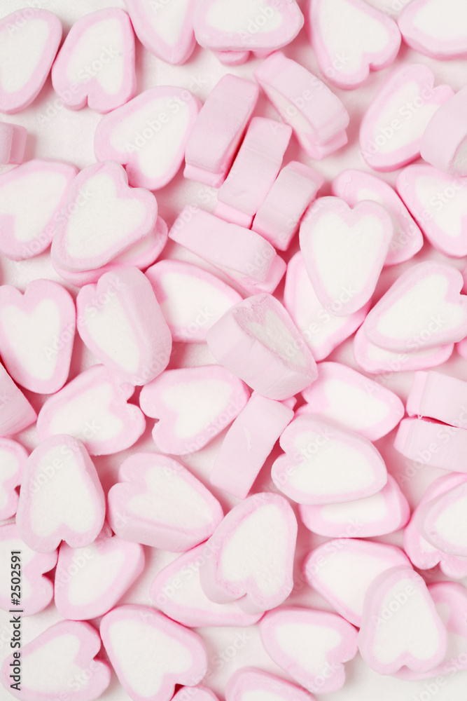 candy hearts beackground