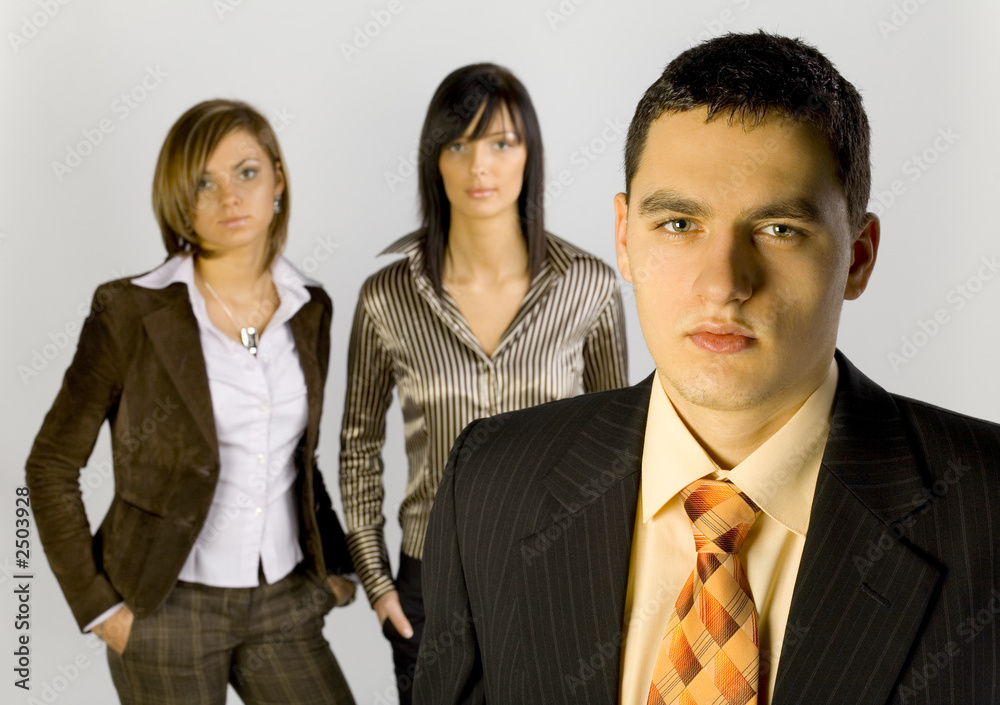 business group with male leader business group with male leader