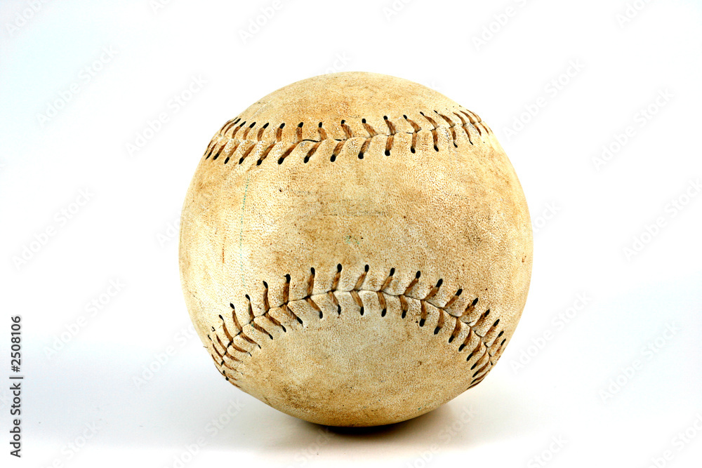 softball / baseball on a white background softball / baseball on a white background