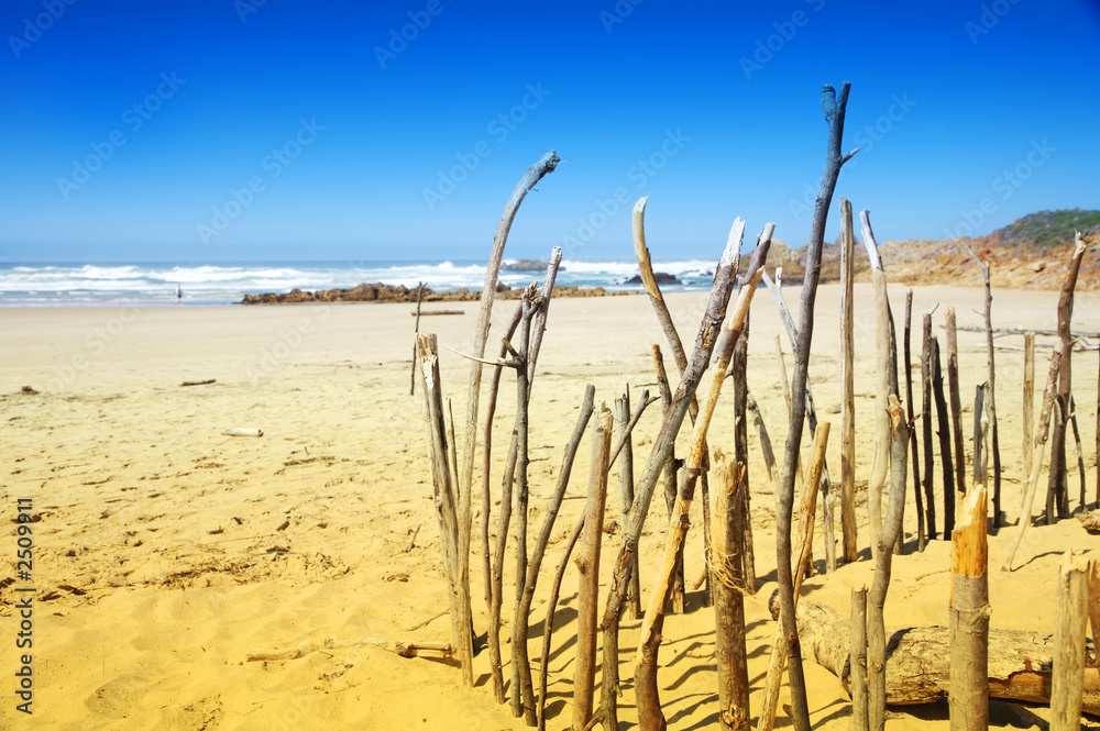 stretch of beach in knysna, south africa