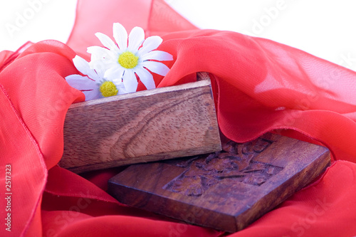 composition with flowers.