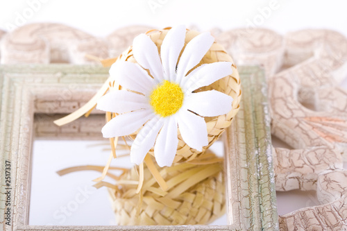 composition with flowers.