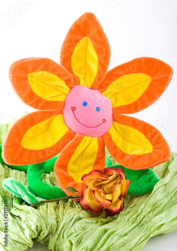 composition with flowers.