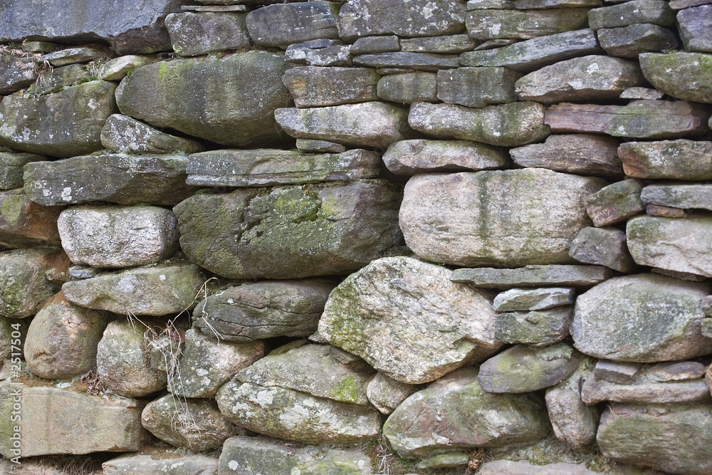 field stone wall