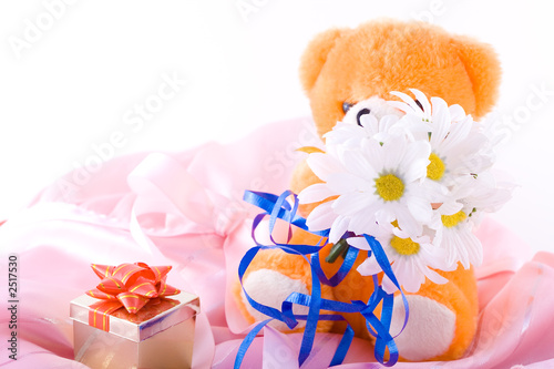 composition with flowers.