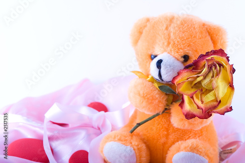 composition with flowers.