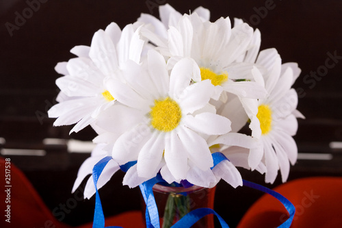 composition with flowers.