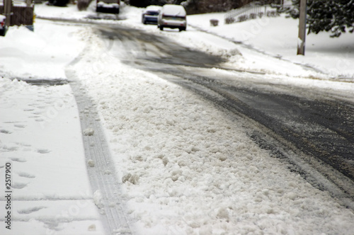 wintry road conditions