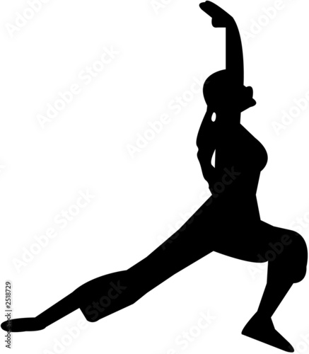yoga silhouettes