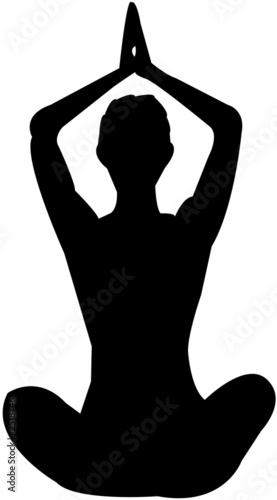 yoga silhouettes