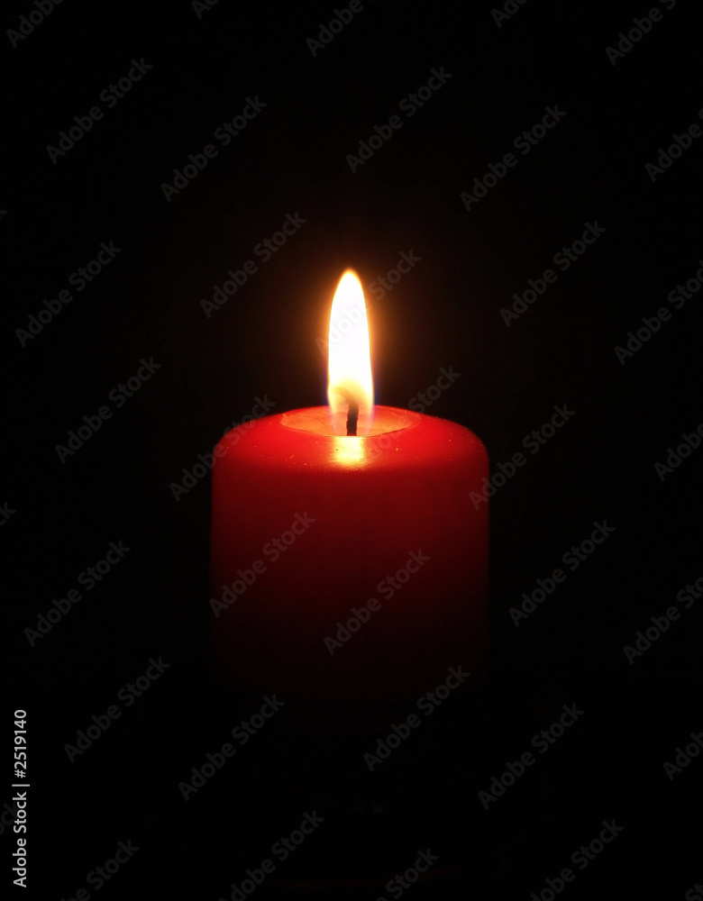 red candle light red candle light
