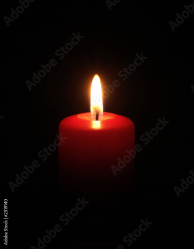 red candle light