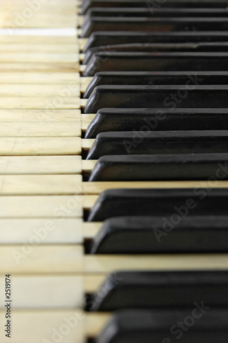 Wallpaper Mural old piano keys Torontodigital.ca