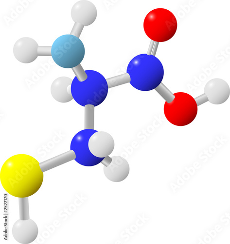 molecule of amino acid cysteine