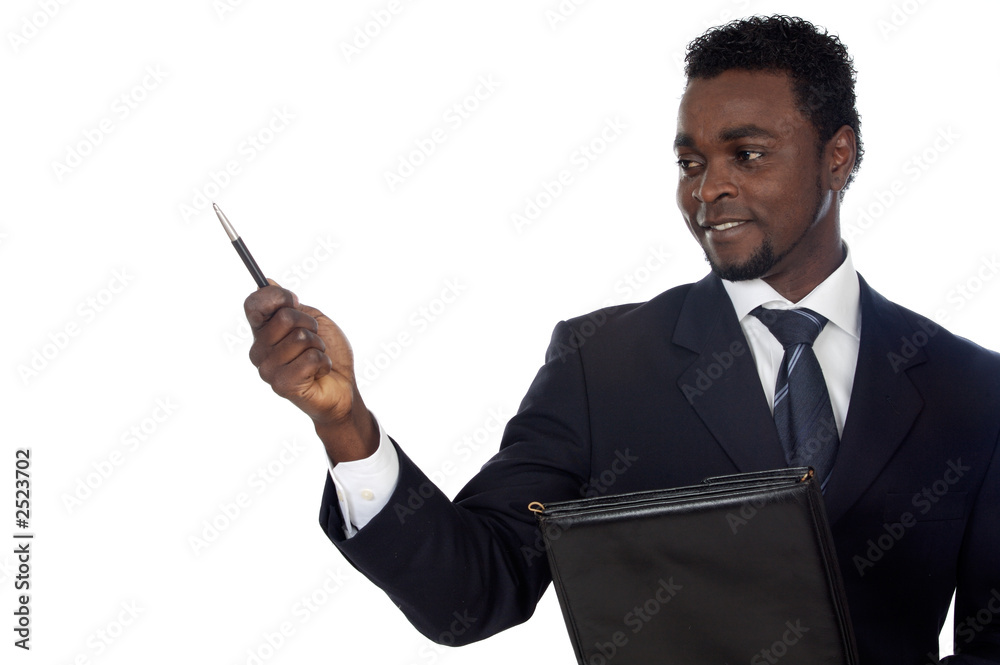 attractive african businessman