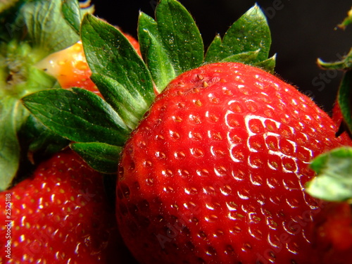 strawberry`s on black 1