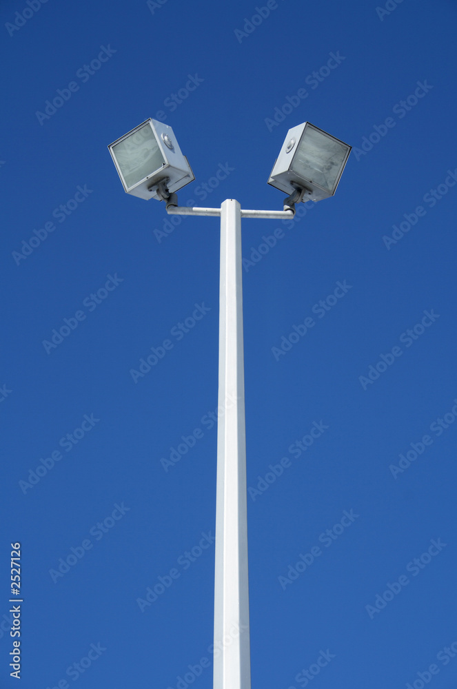 stadium spotlights and the blue sky stadium spotlights and the blue sky