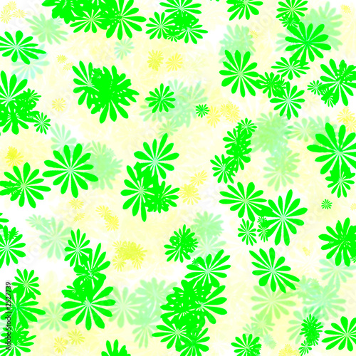 green flowers gift paper