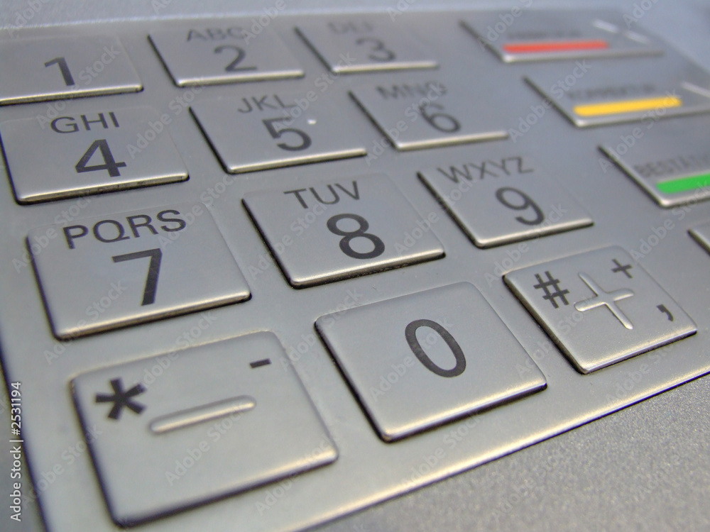 tastatur geldautomat Stock Photo | Adobe Stock