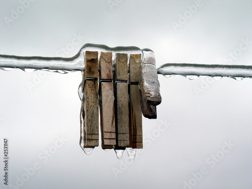 frozen clothespins photo