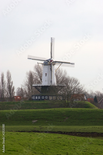 a typical dutch windmill