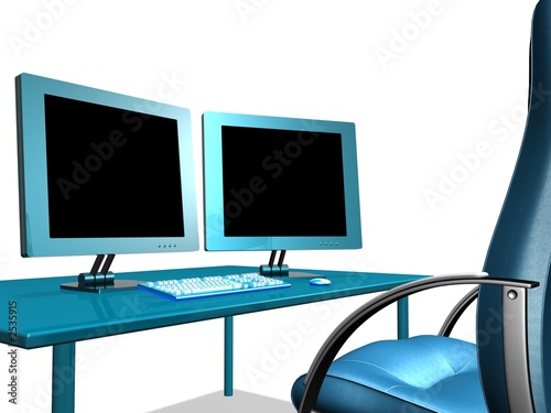 modern business desk