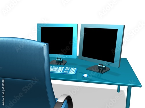 modern business desk