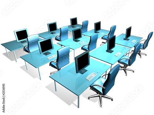 modern business desk