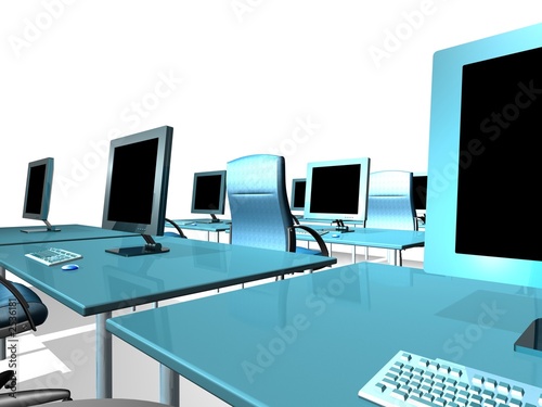 modern business desk