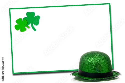 st. patrick's day note blank notecard