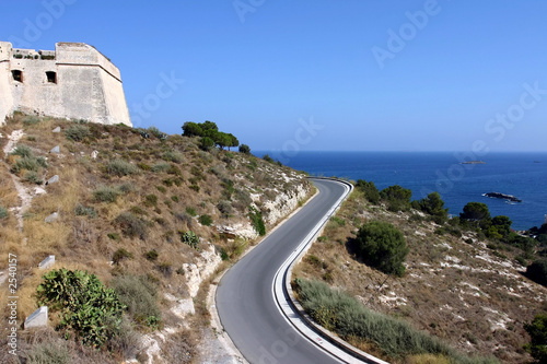 ibiza dalt vila and road