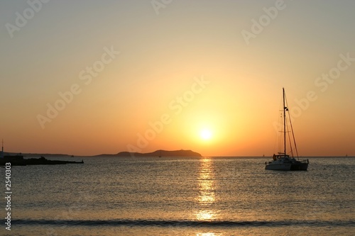 sunset in ibiza